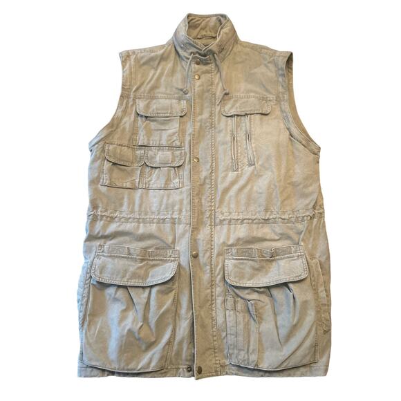 Orvis A Sporting Tradition 100% Cotton Safari Style Sleeveless Vest Men's Size M - Picture 1 of 7
